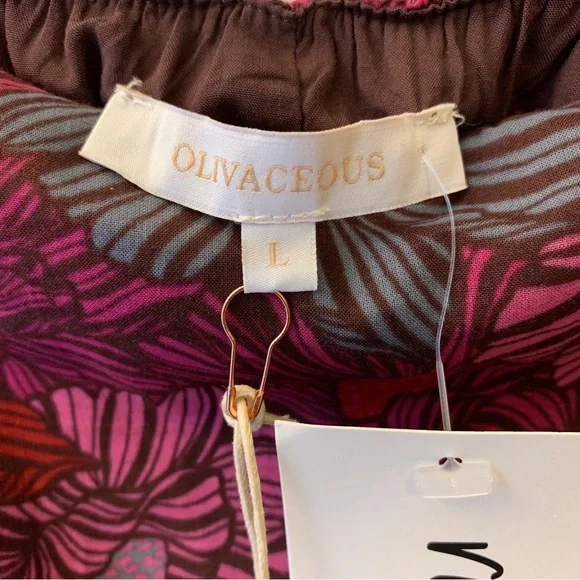 NWT Ruthie Grace Olivaceous Chasing Sunsets Babydoll Floral Autumn Dress - Picture 8 of 13